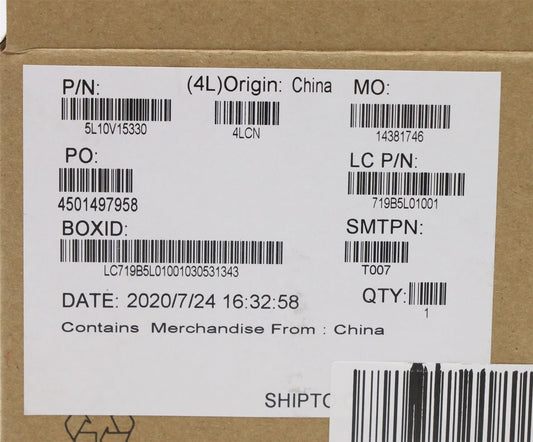 Lenovo LABEL FRU Label kits 5L10V15330