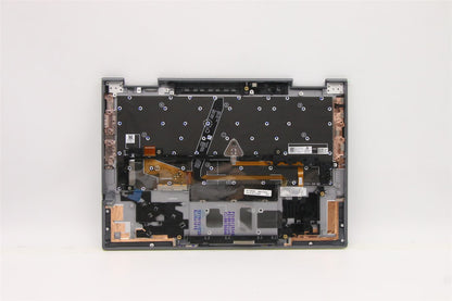 Lenovo Yoga X1 6th Keyboard Palmrest Top Cover Norwegian Grey 5M11C41005