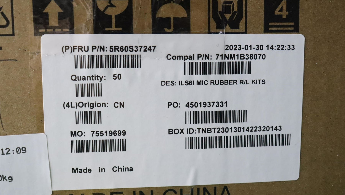 Lenovo RUBBER Mic Rubber C 82XF (R+L)*10pcs 5R60S37247