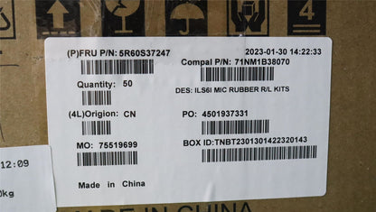 Lenovo RUBBER Mic Rubber C 82XF (R+L)*10pcs 5R60S37247