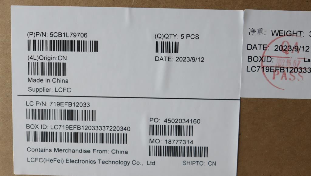 Lenovo Upper Case ASM_SPA L83AR AG I 5CB1L79706