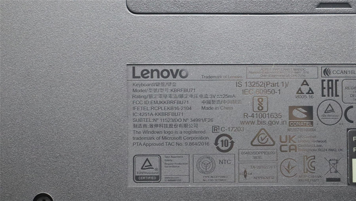 Lenovo WL KM Calliope BK NOR 5KM0U87658