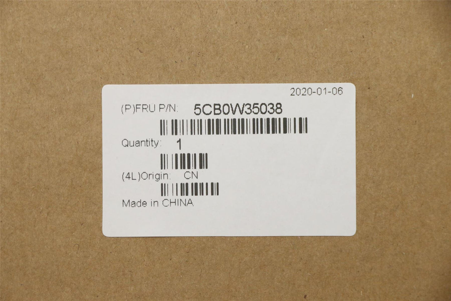 Lenovo Yoga L390 Palmrest Top Cover Housing Black 5CB0W35038