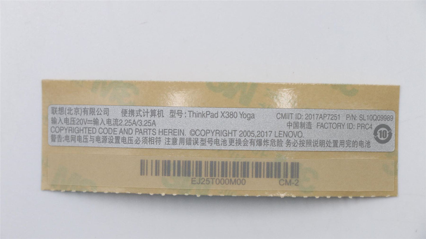 Lenovo 02DA145 Strom3 FRU GEO Label Kit,Silver