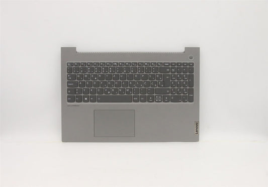 Lenovo ThinkBook 15p IMH Keyboard Palmrest Top Cover German Grey 5CB1B07494