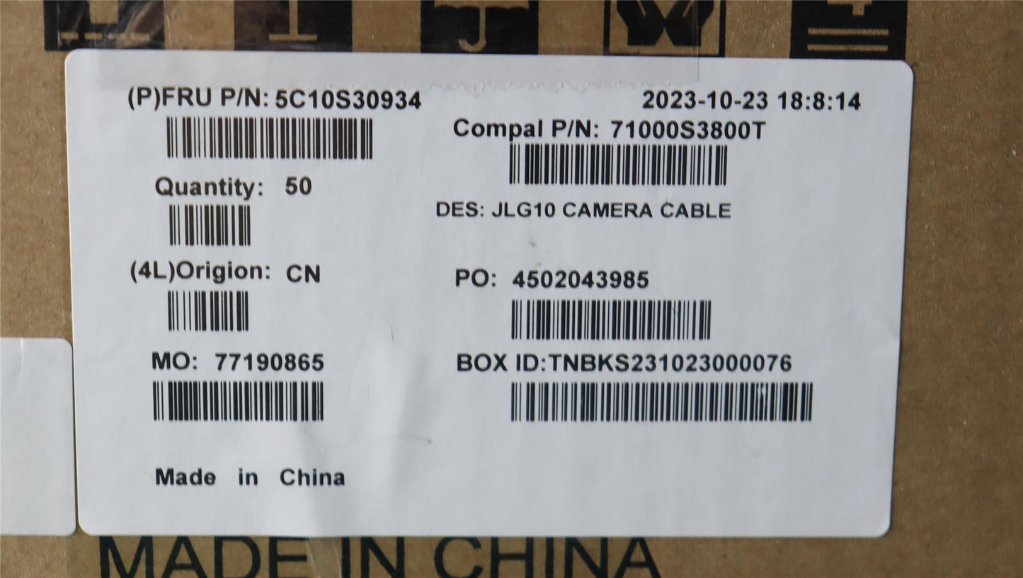 Lenovo camera cable C 83DV 5C10S30934