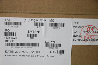 Lenovo USB Board Cable L82N3 30P 5C10S30306