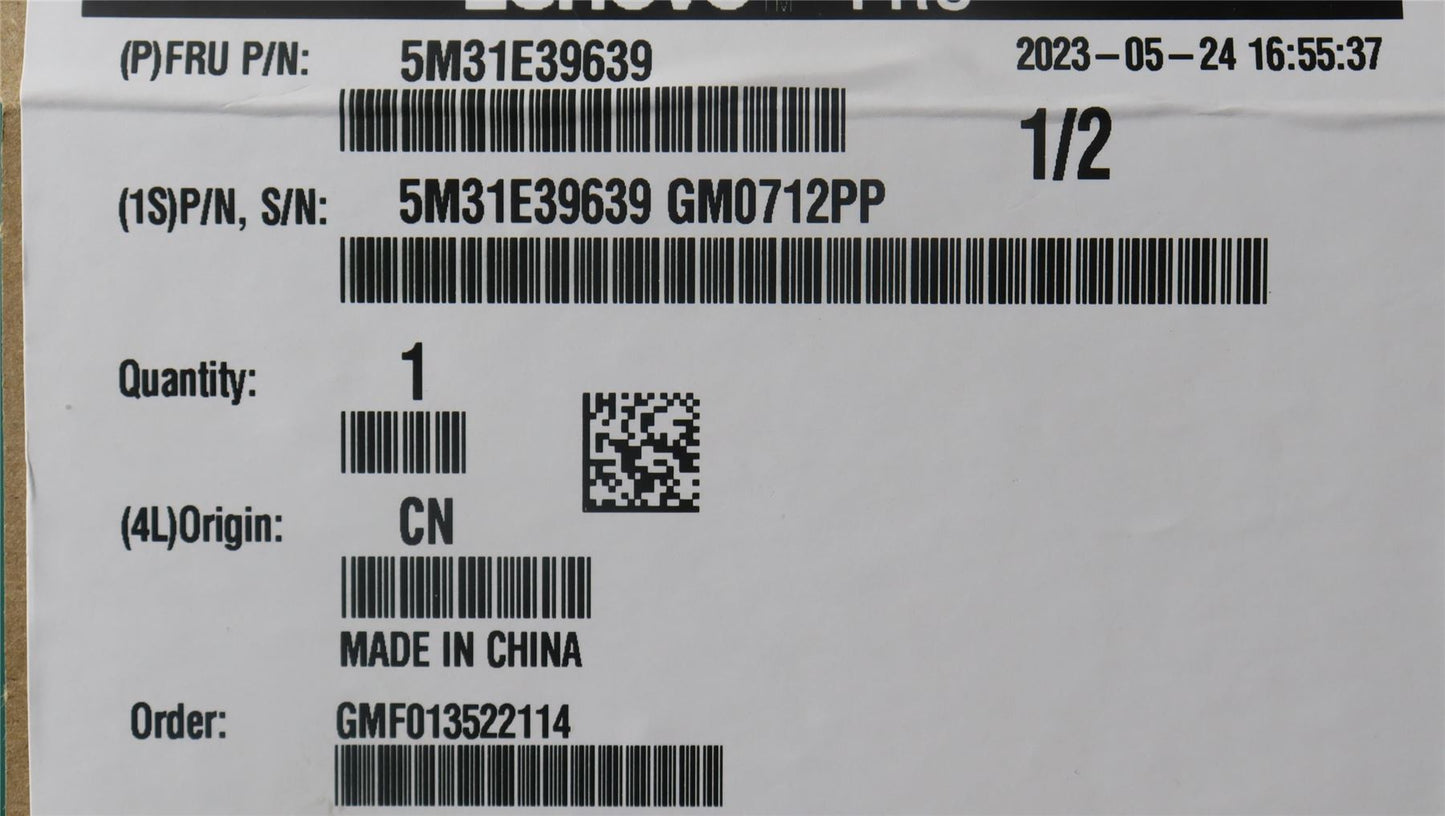 Lenovo 5M31E39639 RDIMM,32GB,DDR5,4800,Micron