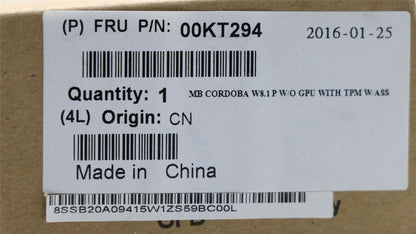 Lenovo H81 MB FRU big refresh WIN DPK 00KT294