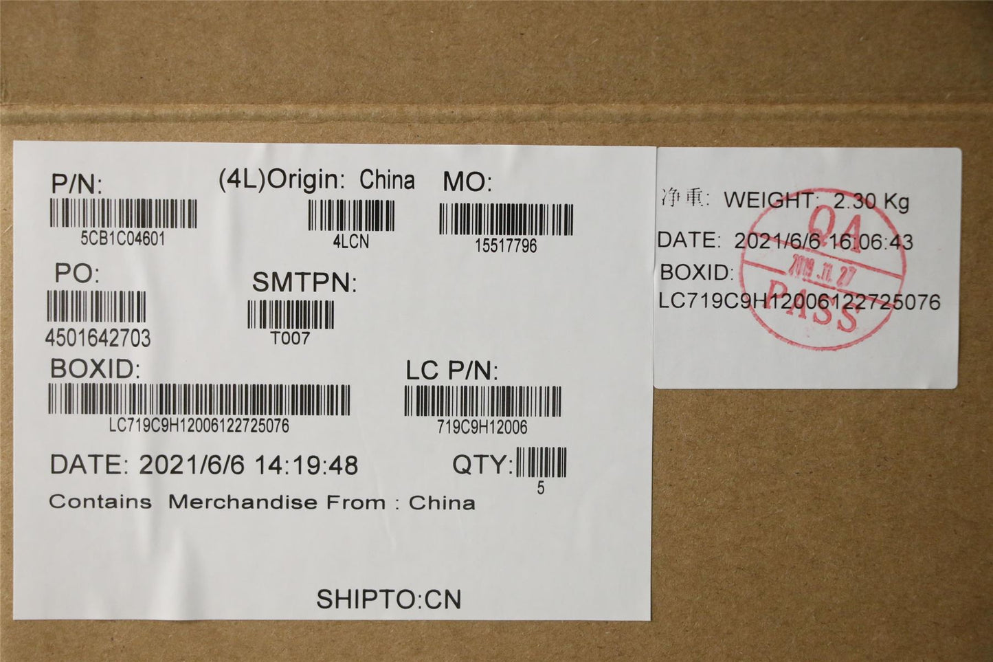 Lenovo Upper Case ASM_KOR L 82BB AB 5CB1C04601