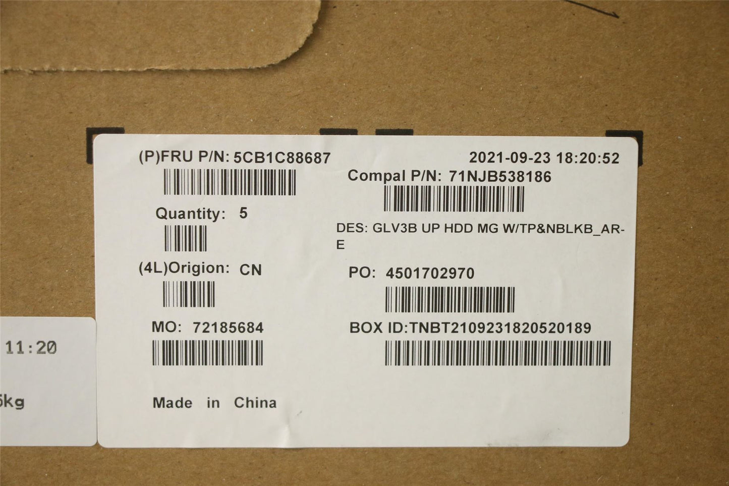 Lenovo UpperCaseASM_ARA C21A4 HD MGNBL 5CB1C88687
