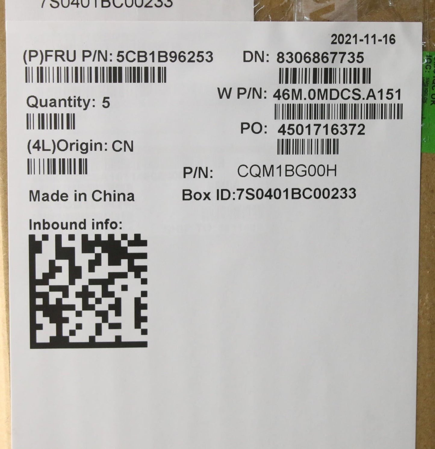 Lenovo Upper Case ASM_GER W 82HV BL GY 5CB1B96253