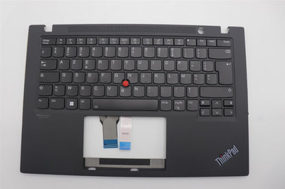 Lenovo ThinkPad T14s Gen 2 Keyboard Palmrest Top Cover French Black 5M11F25213