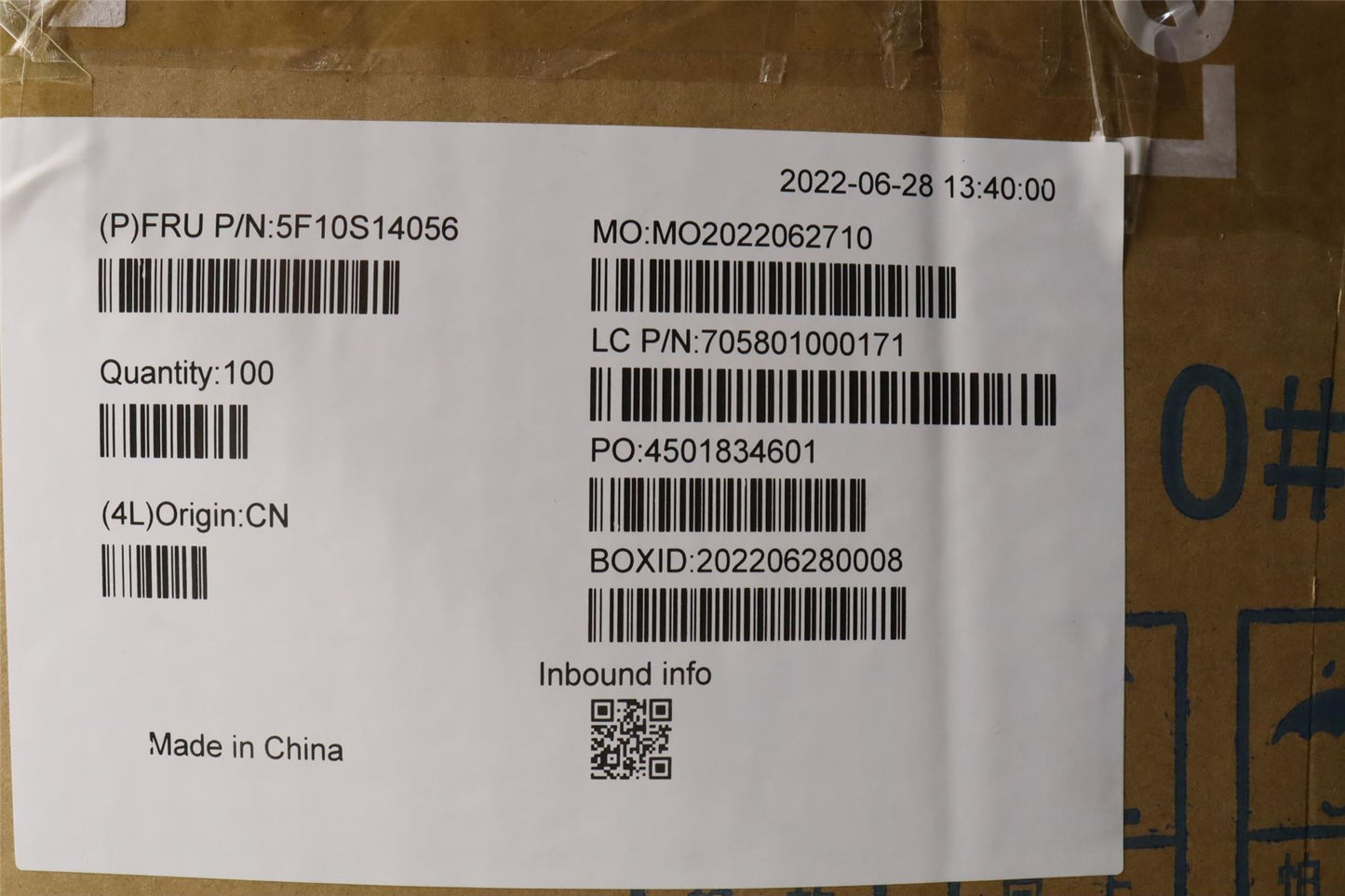 Lenovo FAN CPU Fan WT 82TQ Pindai 5F10S14056