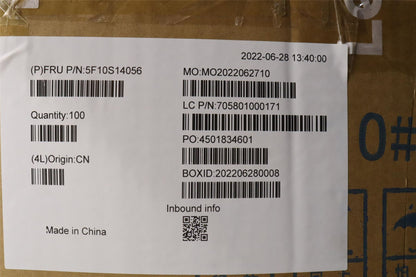Lenovo FAN CPU Fan WT 82TQ Pindai 5F10S14056
