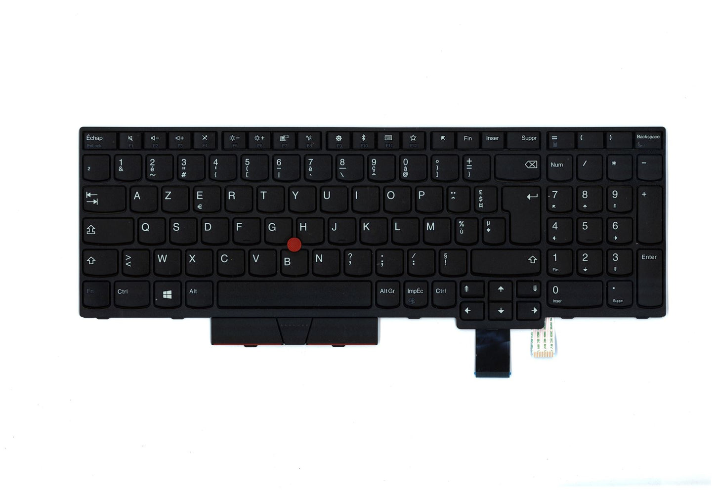 Lenovo ThinkPad T580 P52s Keyboard French Black 01HX190