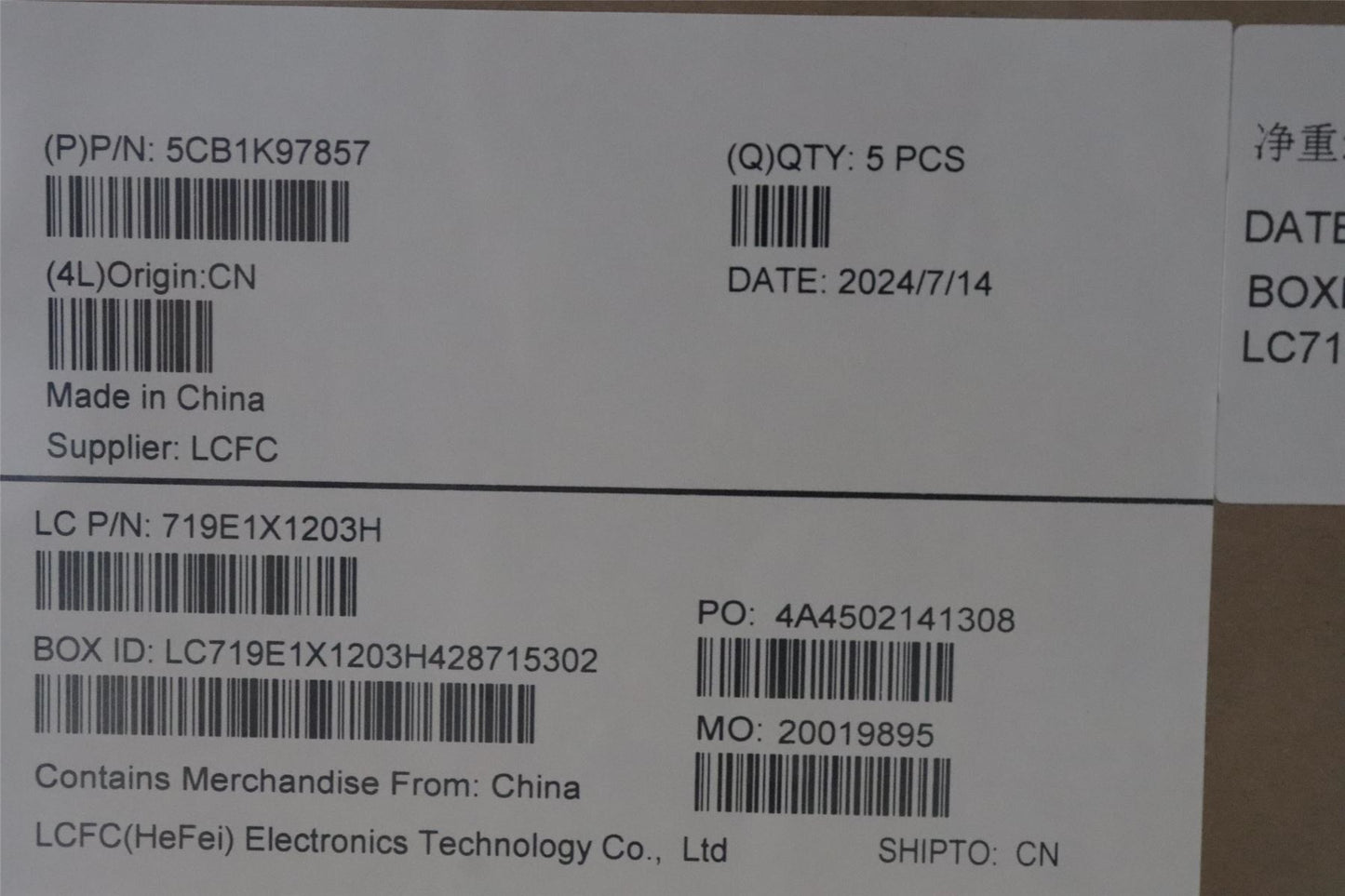 Lenovo Upper Case ASM_BEL L82XL NFP AB BL 5CB1K97857