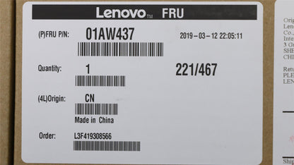 Lenovo ThinkPad X260 LCD Cover Rear Back Housing Black 01AW437
