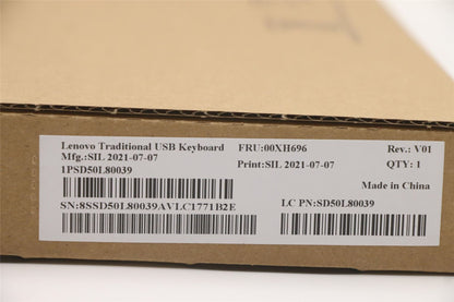Lenovo ThinkStation M920z M90a P320 Tiny P330 Tiny USB Wired Keyboard 00XH696