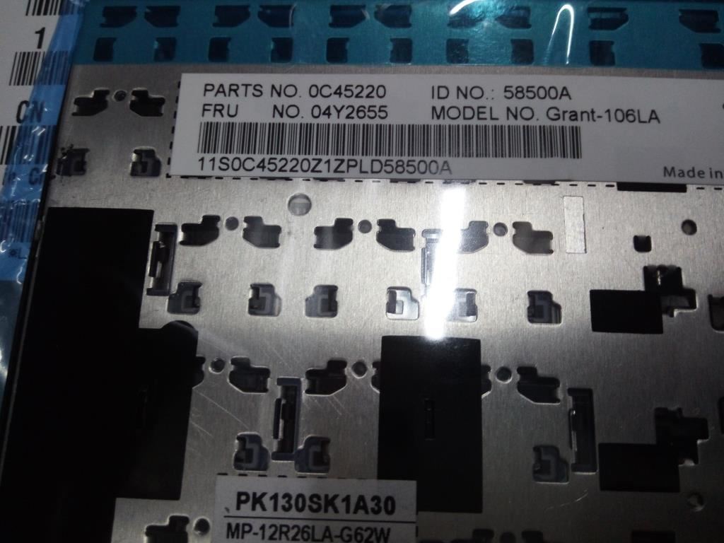 Lenovo E531/E540, LAS, CHY Latin American Spanish Keyboard 04Y2655