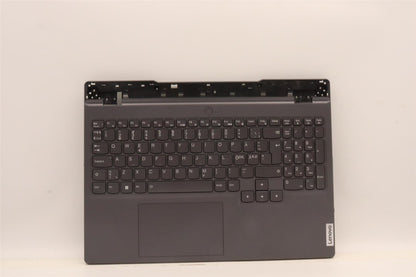 Lenovo Legion 5 15ARH7H Palmrest Cover Touchpad Keyboard Nordic Grey 5CB1H68507