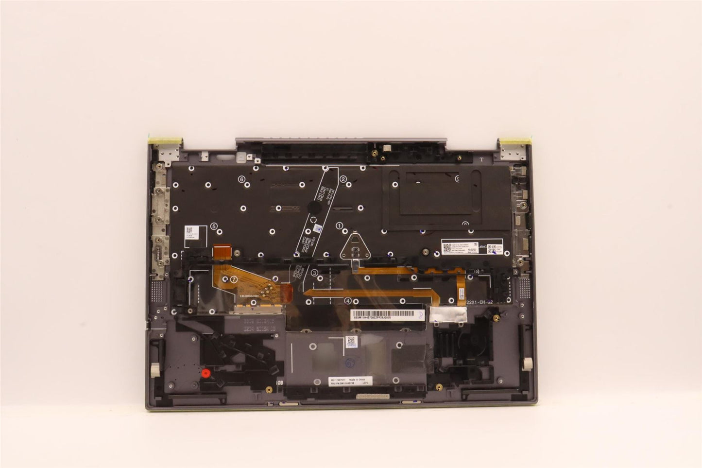 Lenovo ThinkPad X1 7th Gen Keyboard Palmrest Top Cover Hungarian Grey 5M11H45738