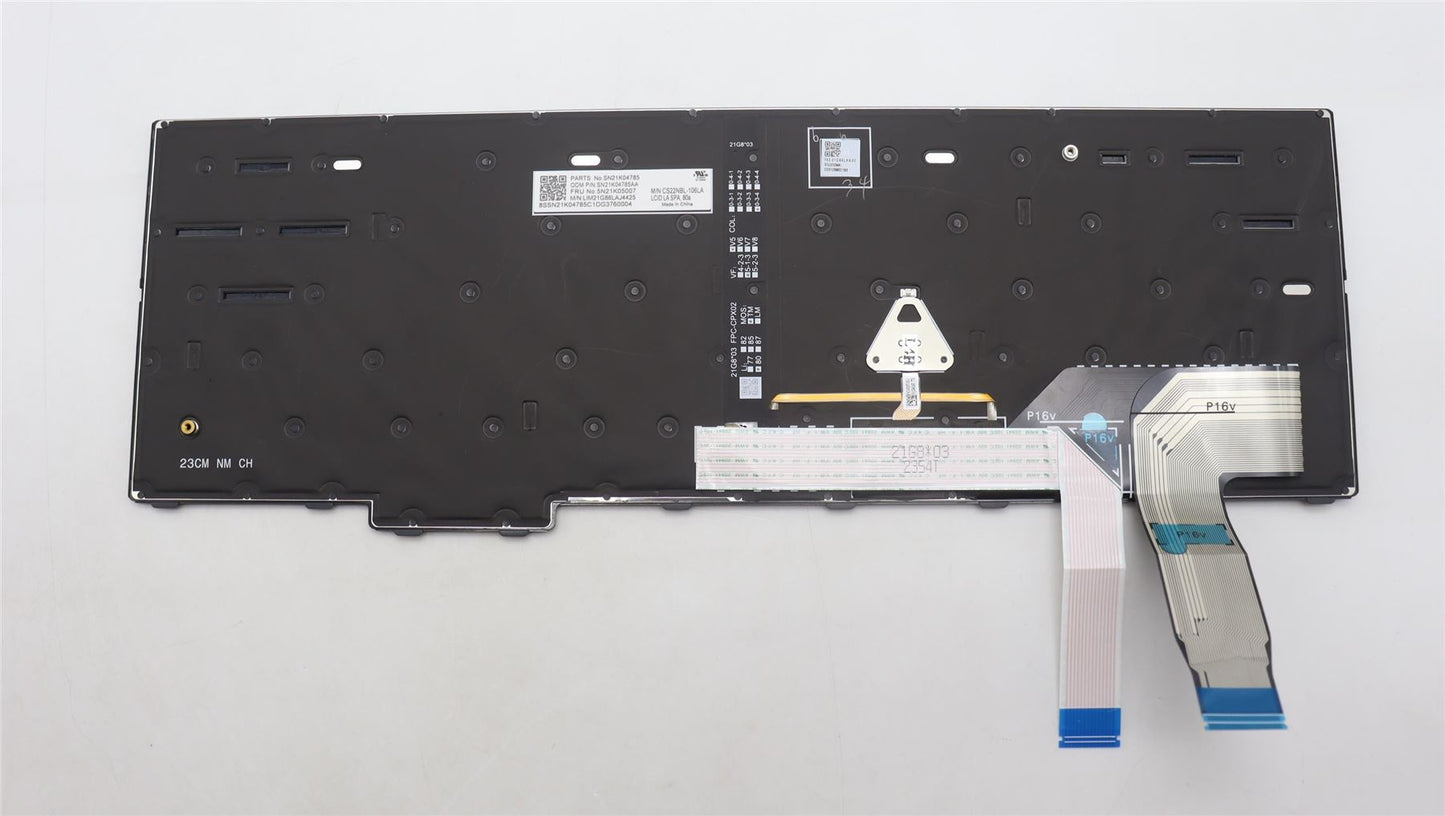 Lenovo ThinkPad T16 Gen 2 P16s Gen 2 L15 Gen 4 s L15 Gen 4 Keyboard 5N21K05054