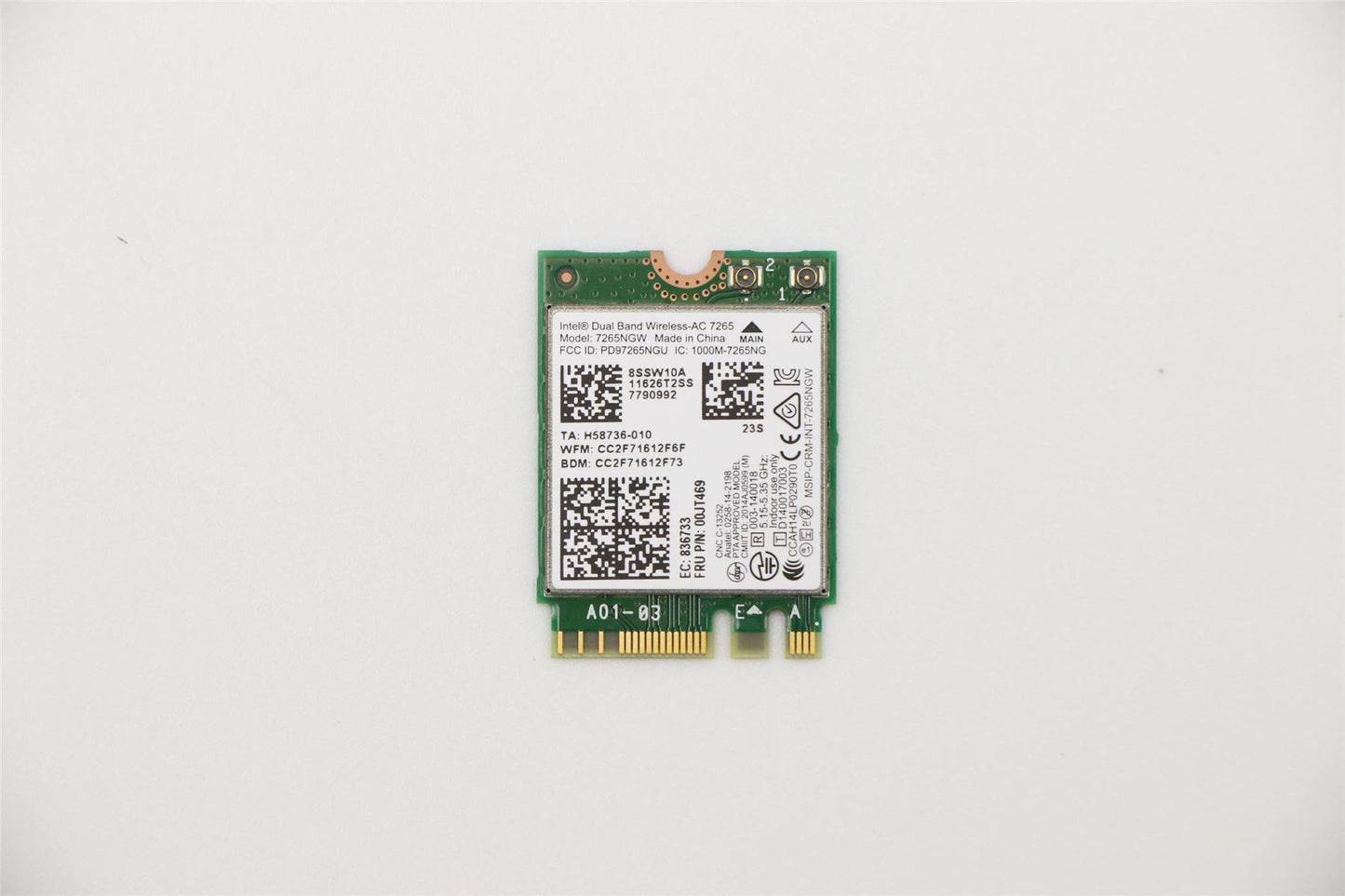 Lenovo 00JT469 Intel Stone Peak 7265 2x2ac+BT4.0 M.2 Co