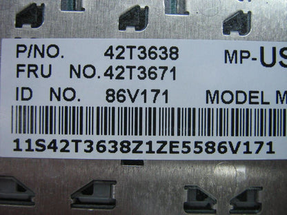 Genuine Lenovo 42T3671 KEYBD MP KBD NMB USE