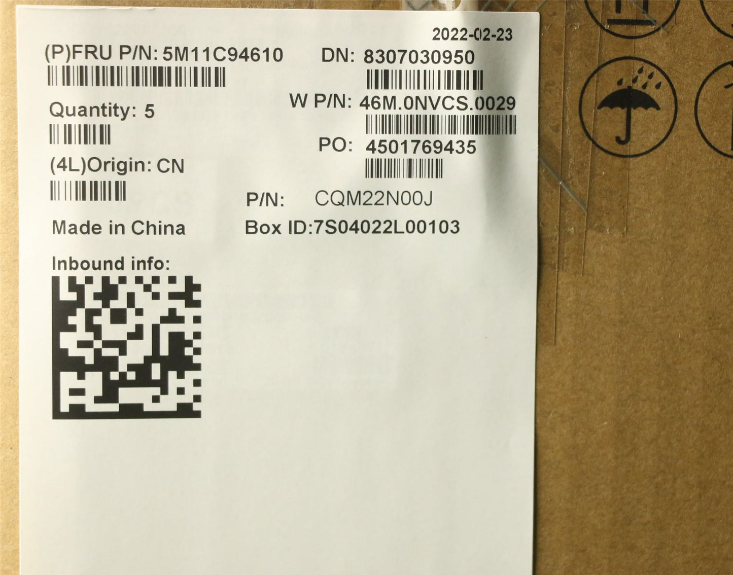 Lenovo MECH_ASM FR ASM KYB SPA CcCP,NW Chicony 5M11C94610