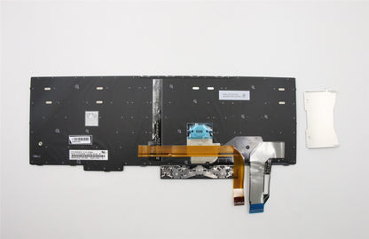 Genuine Lenovo ThinkPad E580 E590 Keyboard Nordic Silver Backlit 01YN779 01YN699