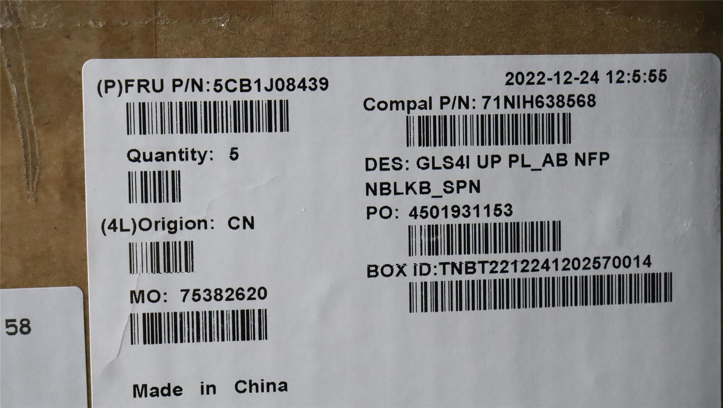 Lenovo UpperCaseASM_SPA C82SD PLAB NFPNBL 5CB1J08439