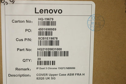 Lenovo Upper Case ASM FRA H 82QS UK SG 5CB1E19878