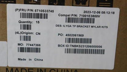 Lenovo TP Bracket Mylar C 83FD 10pcs 5T10S33745