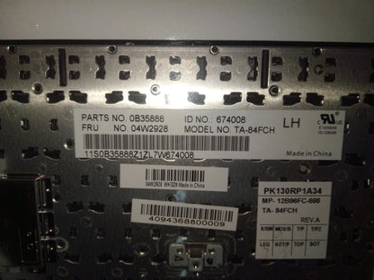 Lenovo Tanner-KBD CFR Canadian French Keyboard 04W2928