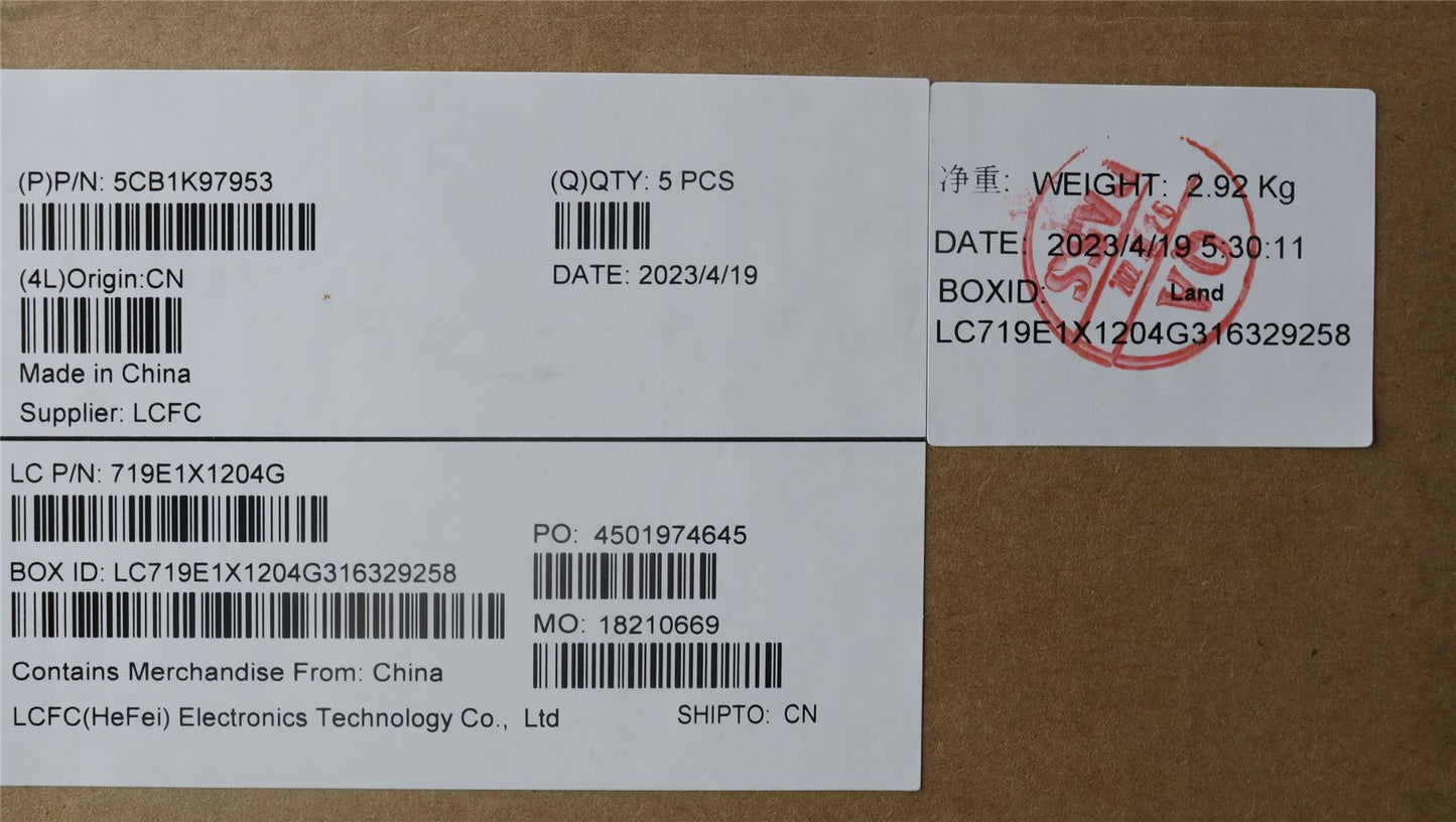Lenovo Upper Case ASM_ITA L82XL NFP AGNBL 5CB1K97953