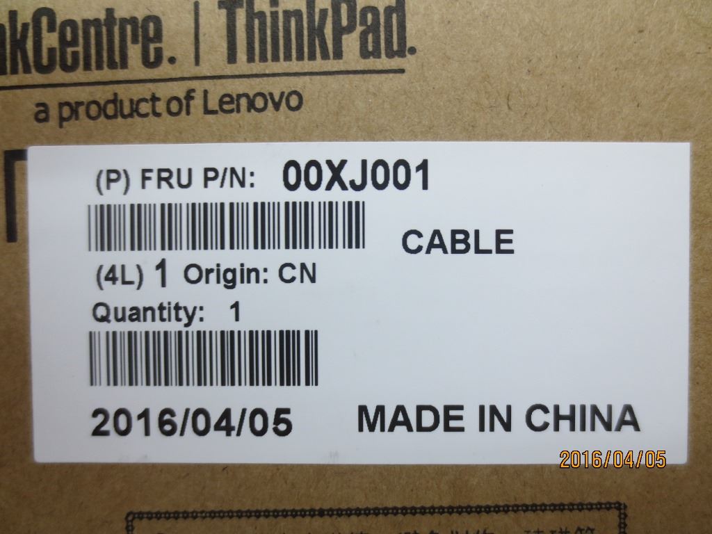 Lenovo C.A. WEBCAM_TO_MB_X1 00XJ001