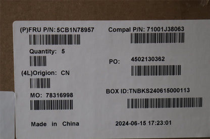 Lenovo UpperCase_ITA C 83G1 CG NFP NBL 5CB1N78957