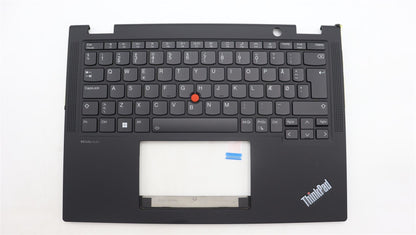 Lenovo ThinkPad X13 Gen 4 Keyboard Palmrest Top Cover Danish Black 5M11L64096