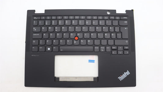 Lenovo ThinkPad X13 Gen 4 Keyboard Palmrest Top Cover Danish Black 5M11L64096