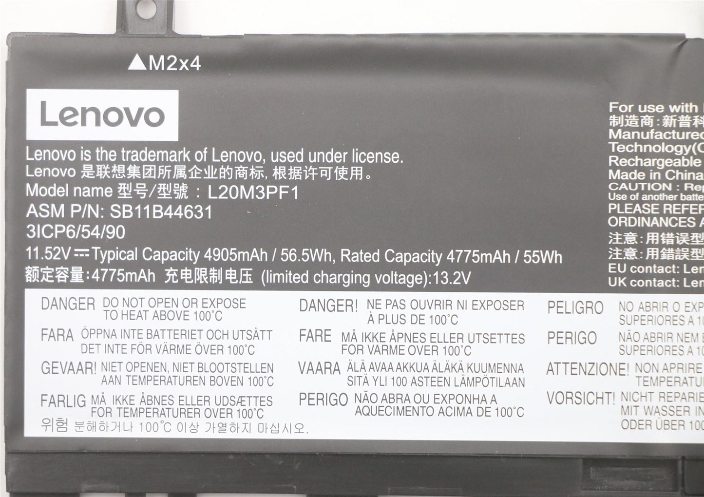 Lenovo Pro 5 Pro-14ACN6 5 Pro-14ITL6 5 Pro 14IAP7 Battery 5B11B44626