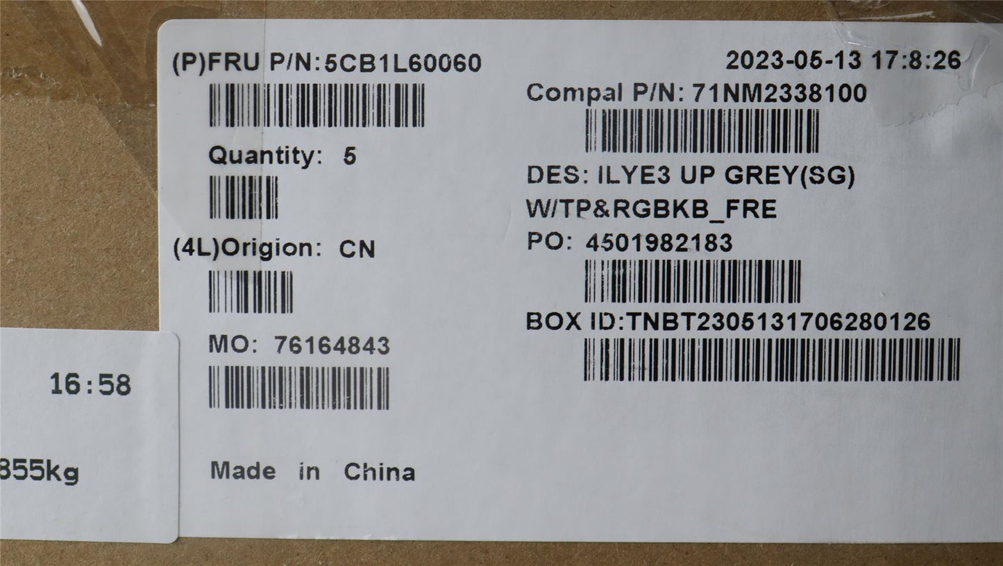 Lenovo Slim 5 16IRH8 5 16APH8 Palmrest Cover Touchpad Keyboard 5CB1L60060