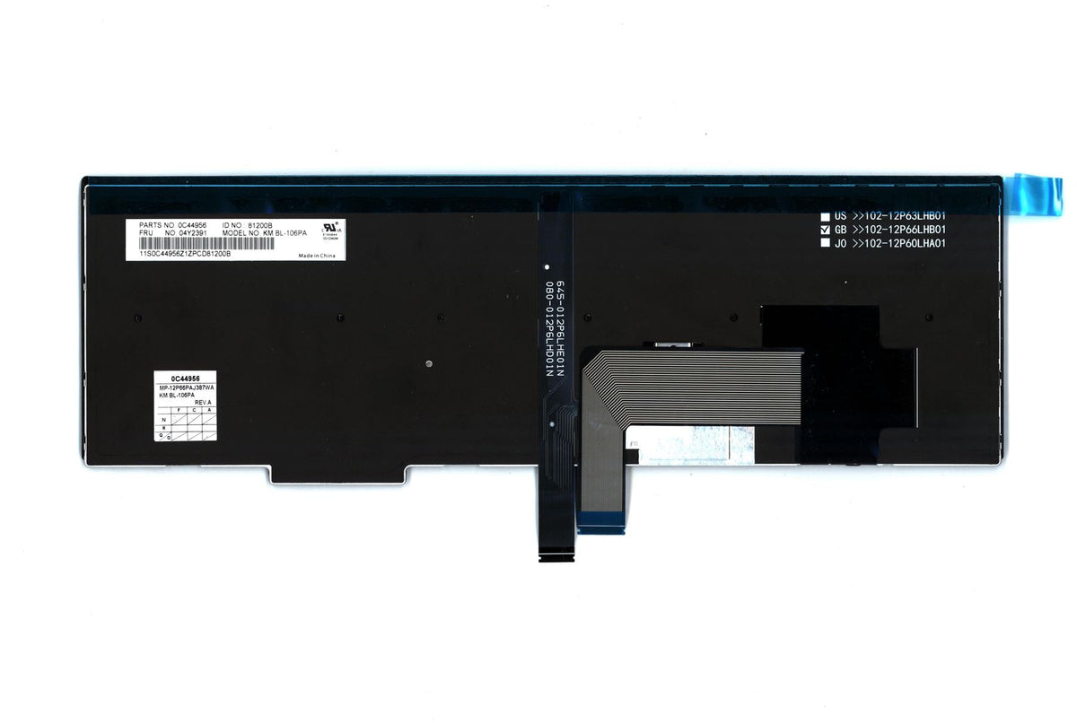 Lenovo CS13KM, BR, CHY, Backlit Brazilian Portuguese Keyboard 04Y2391