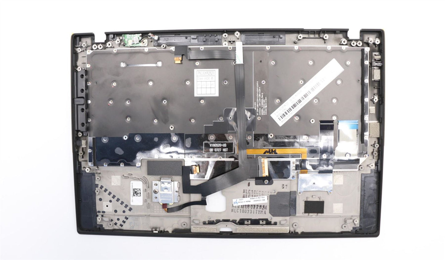 Lenovo ThinkPad X1 6th Gen Keyboard Palmrest Top Cover Icelandic Black 01YR618