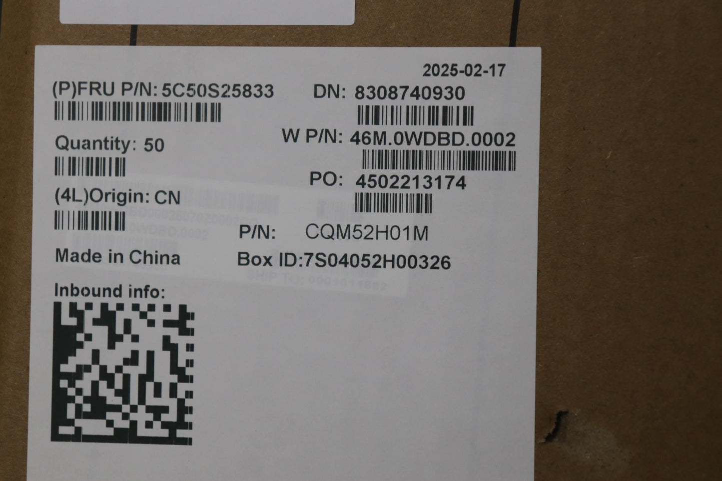 Lenovo CARDPOP FingerPrinter BD W 21SJ W/BKT AG Fingerprint FPR Bracket Board 5C50S25833