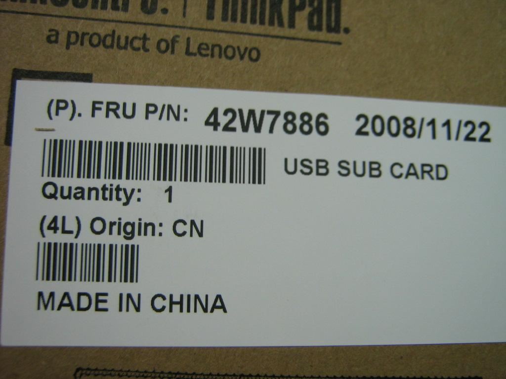 Lenovo Crd IIDA USB Board 42W7886