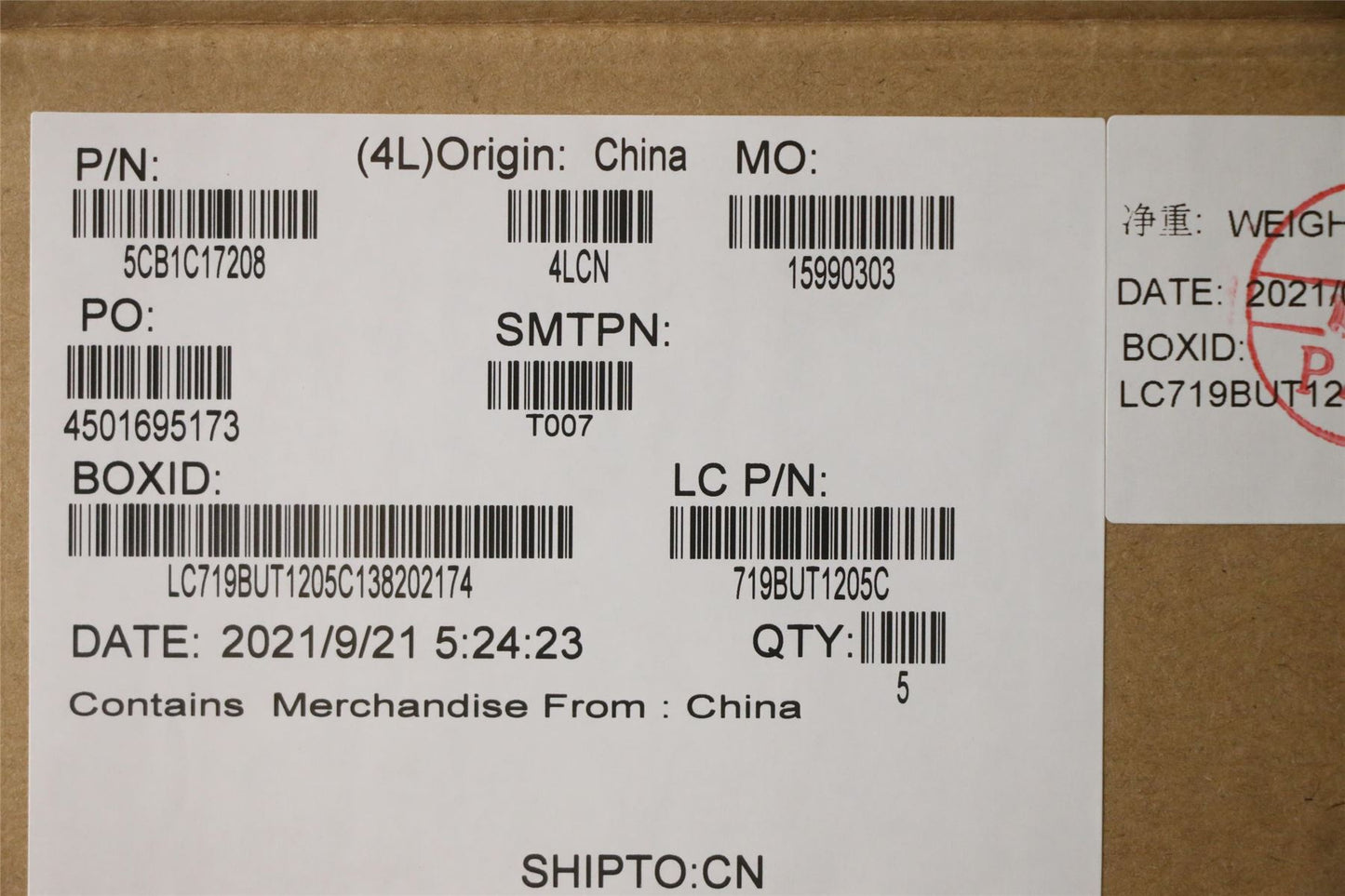 Lenovo Upper Case ASM_POR L81X8 NFPBKDIS 5CB1C17208