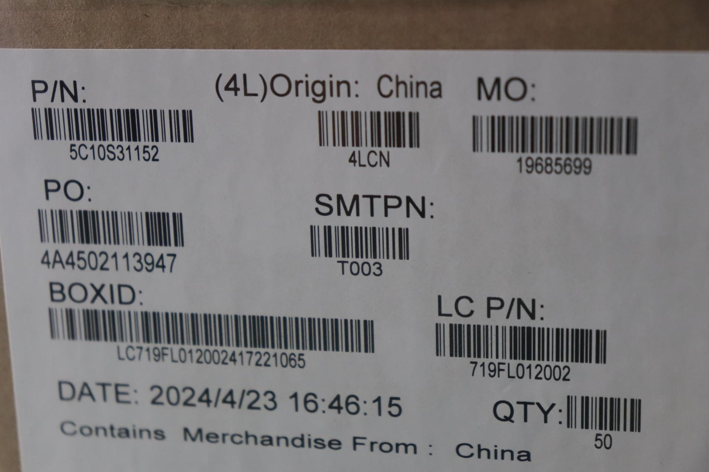 Lenovo L 83GU TP MGE FFC Cable 5C10S31152