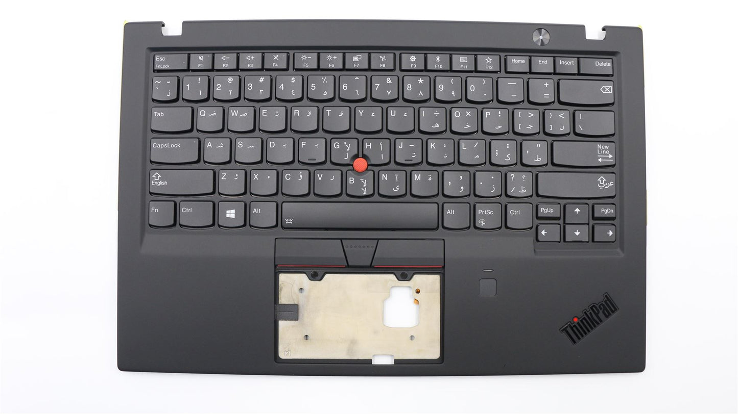 Lenovo ThinkPad X1 6th Gen Keyboard Palmrest Top Cover Arabic Black 01YR602