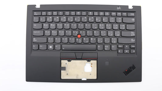 Lenovo ThinkPad X1 6th Gen Keyboard Palmrest Top Cover Arabic Black 01YR602